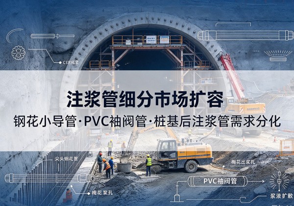 江永注浆管细分市场扩容，隧道钢花小导管、PVC 袖阀管、桩基后注浆管需求分化